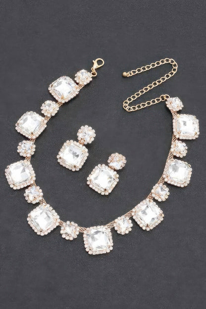 Rhinestone Party Necklace Set - AV Fashion’s