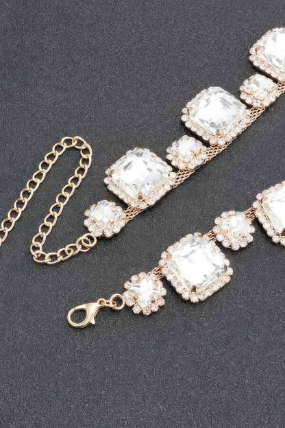 Rhinestone Party Necklace Set - AV Fashion’s