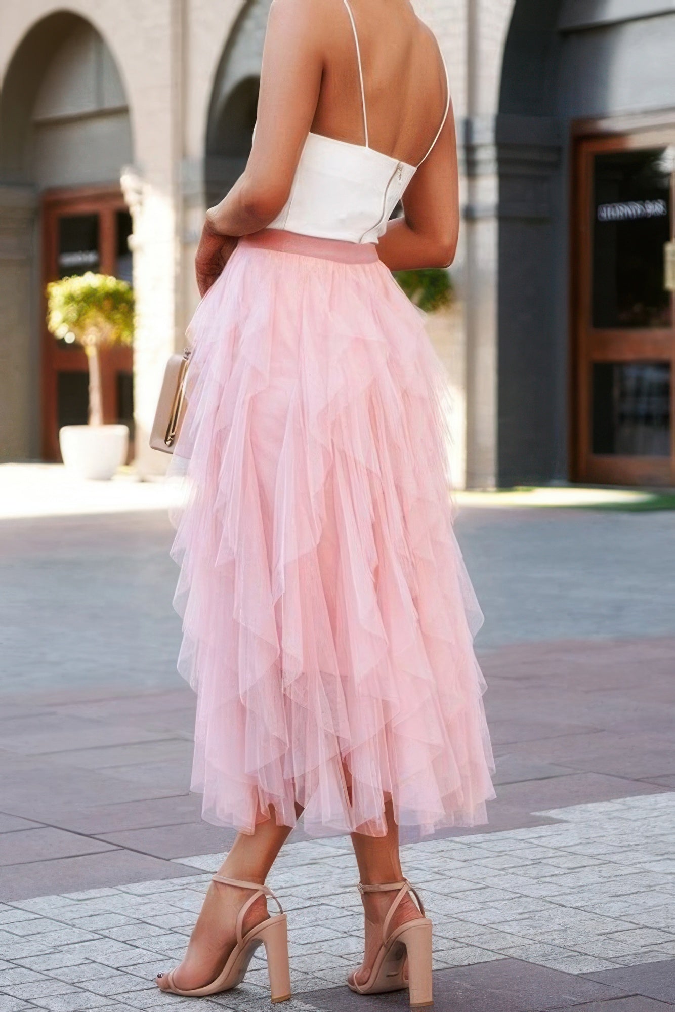 A Line Long Tulle Tiered Skirts - AV Fashion’s