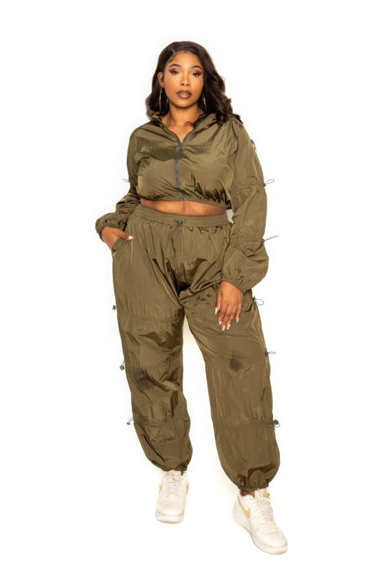 Active Zip Up Set With Cord Lock Detail - AV Fashion’s