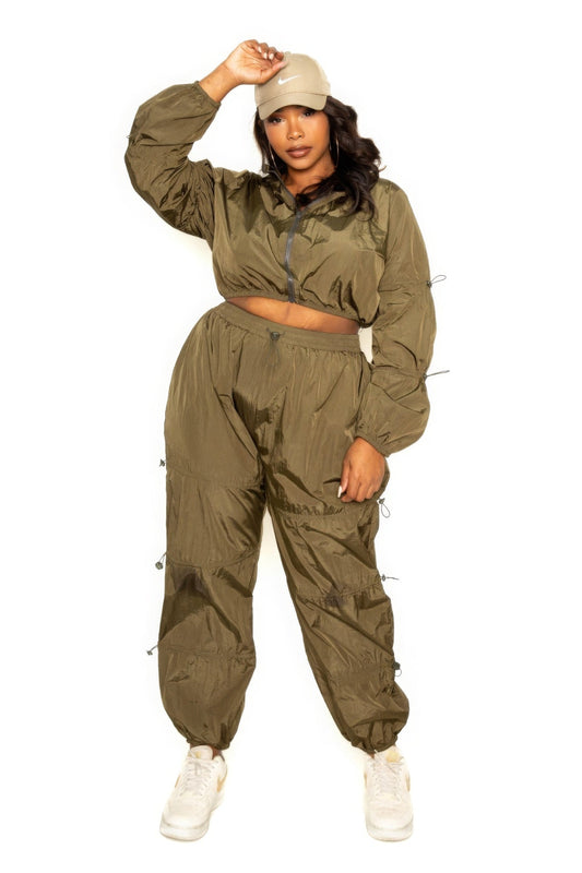 Active Zip Up Set With Cord Lock Detail - AV Fashion’s