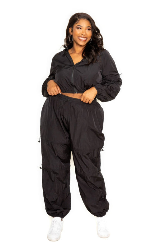 Active Zip Up Set With Cord Lock Detail - AV Fashion’s