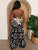 Botanic Maze Halter Wide - leg Jumpsuit - AV Fashion’s