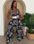 Botanic Maze Halter Wide - leg Jumpsuit - AV Fashion’s