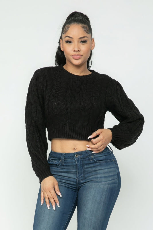 Cable Pullover Top - AV Fashion’s