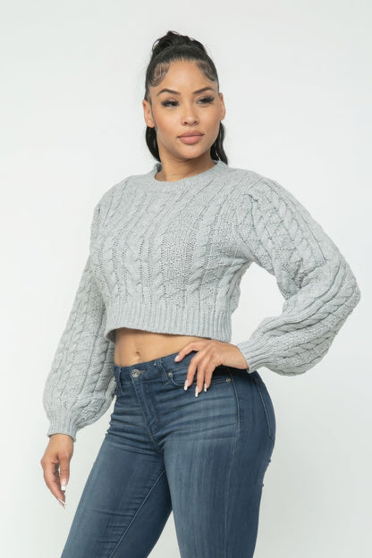 Cable Pullover Top - AV Fashion’s