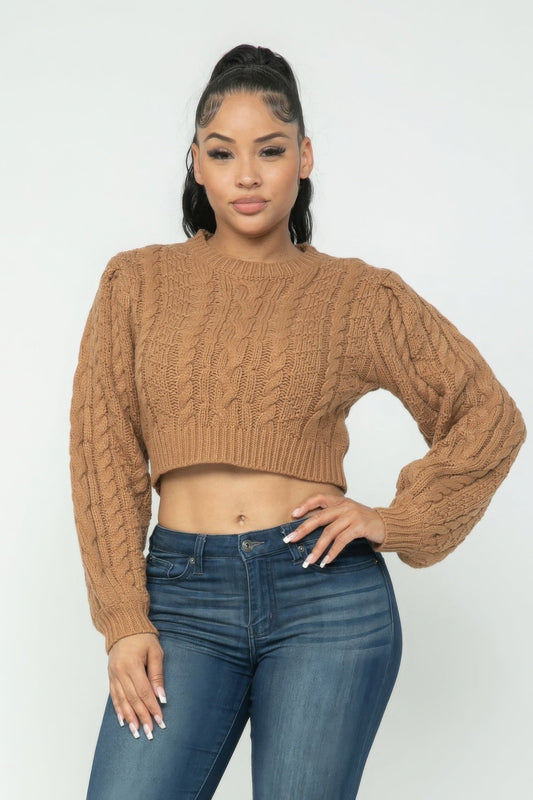 Cable Pullover Top - AV Fashion’s