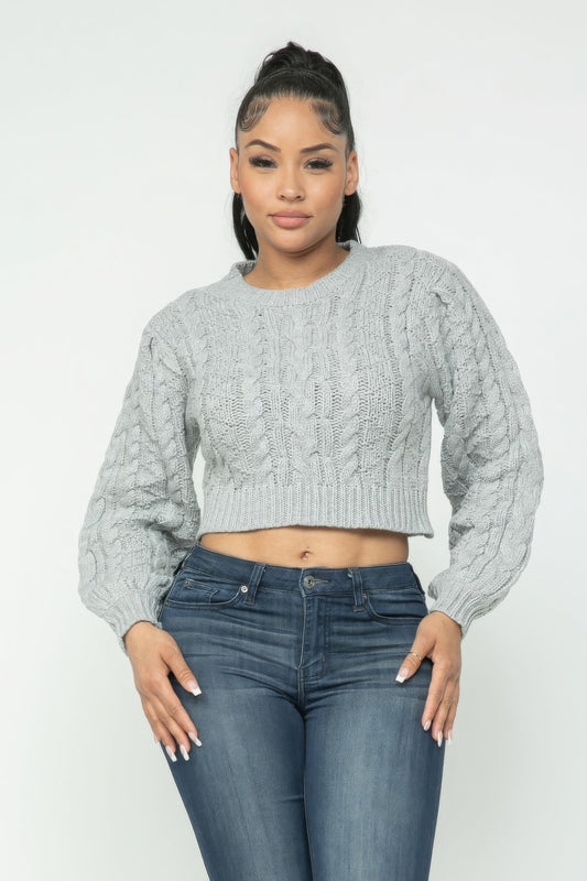 Cable Pullover Top - AV Fashion’s