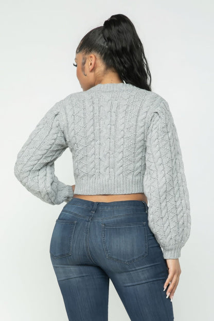 Cable Pullover Top - AV Fashion’s