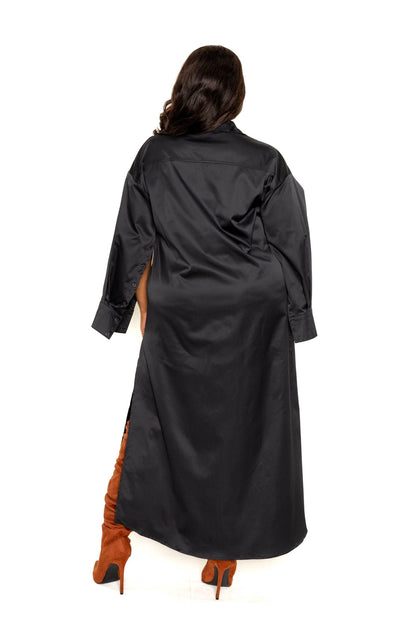 Cape Sleeve Shirt Dress - AV Fashion’s