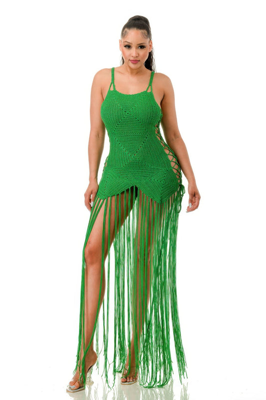 Crochet Dress Bottom Fringe - AV Fashion’s