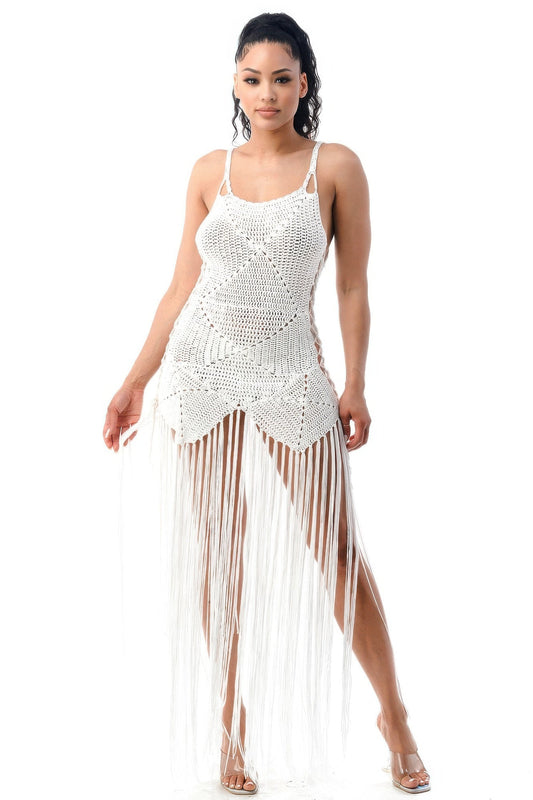 Crochet Dress Bottom Fringe - AV Fashion’s