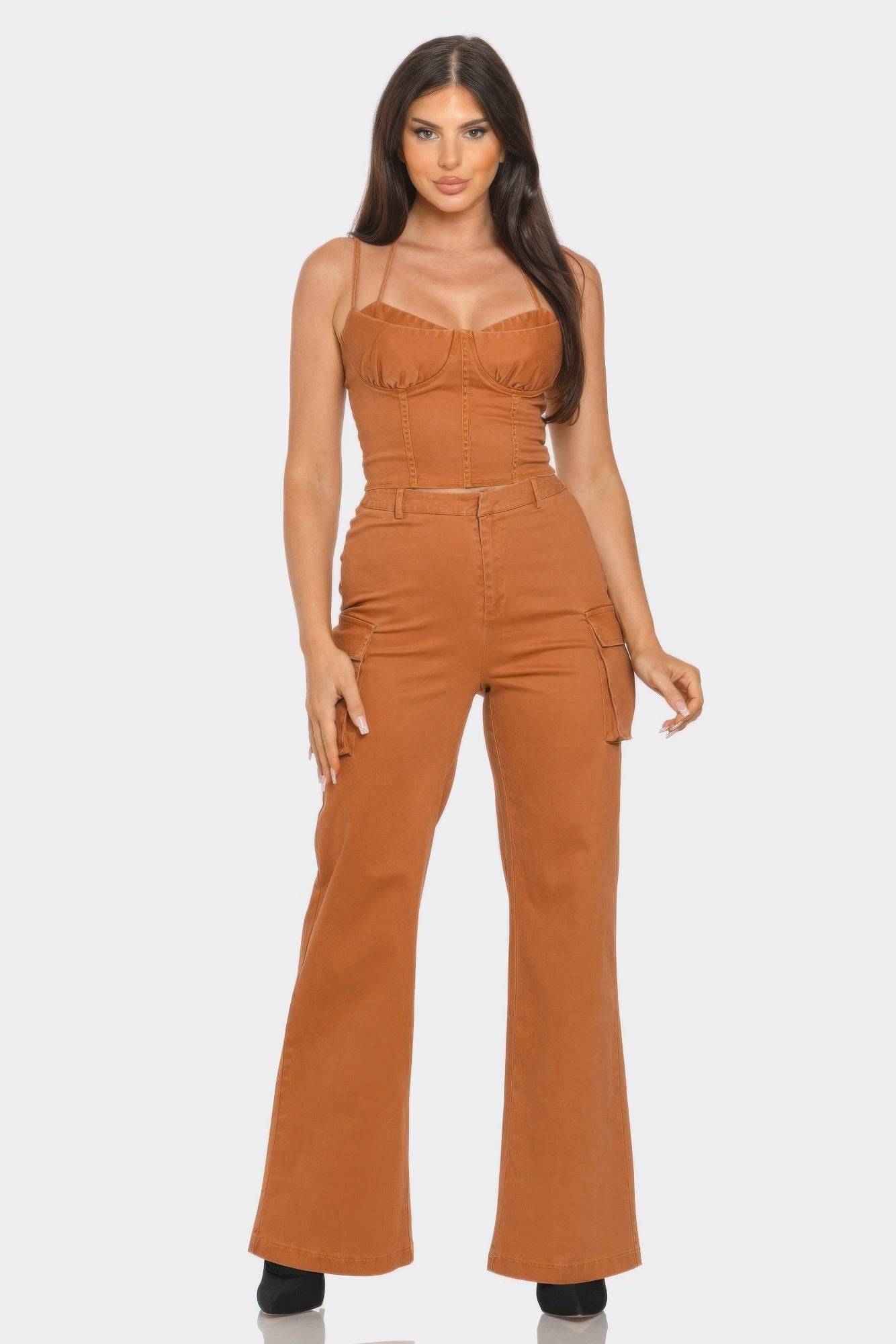 Crop Jacket 3pcs Set - AV Fashion’s