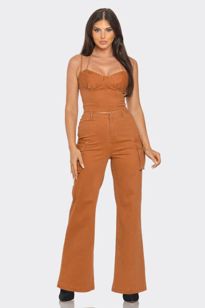 Crop Jacket 3pcs Set - AV Fashion’s