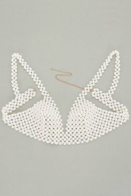Faux Pearl Bra Top - AV Fashion’s