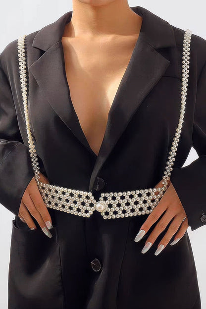 Faux Pearl Harness - AV Fashion’s