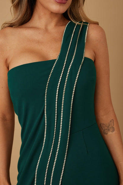 Flap Rhinestone Edge Jumpsuit - AV Fashion’s