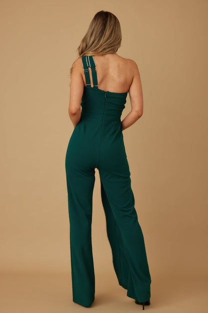 Flap Rhinestone Edge Jumpsuit - AV Fashion’s