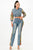 Fly girl contrast denim set - AV Fashion’s