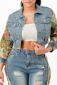 Fly girl contrast denim set - AV Fashion’s