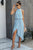 Halter Neck Empire Waist Spilt Dress - AV Fashion’s
