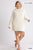 High Cowl Neck Bouclé Long Sleeve Sweater Dress - AV Fashion’s