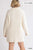 High Cowl Neck Bouclé Long Sleeve Sweater Dress - AV Fashion’s