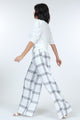High Waist Plaid Print Wide Leg Pants - AV Fashion’s