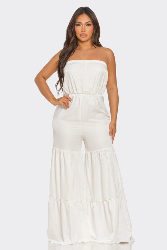 Jumpsuit Ruffle Hem - AV Fashion’s
