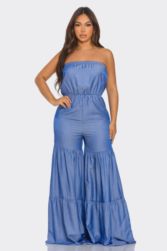 Jumpsuit Ruffle Hem - AV Fashion’s