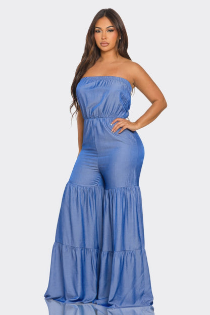Jumpsuit Ruffle Hem - AV Fashion’s