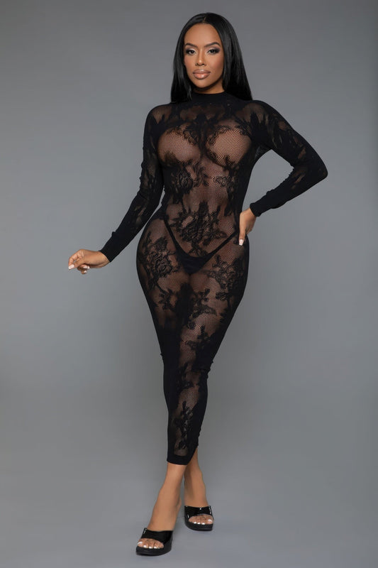 Long Sleeve Innocent Touch Laced Dress - AV Fashion’s