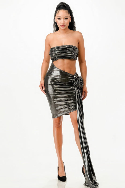 Metallic Sexy Dress - AV Fashion’s
