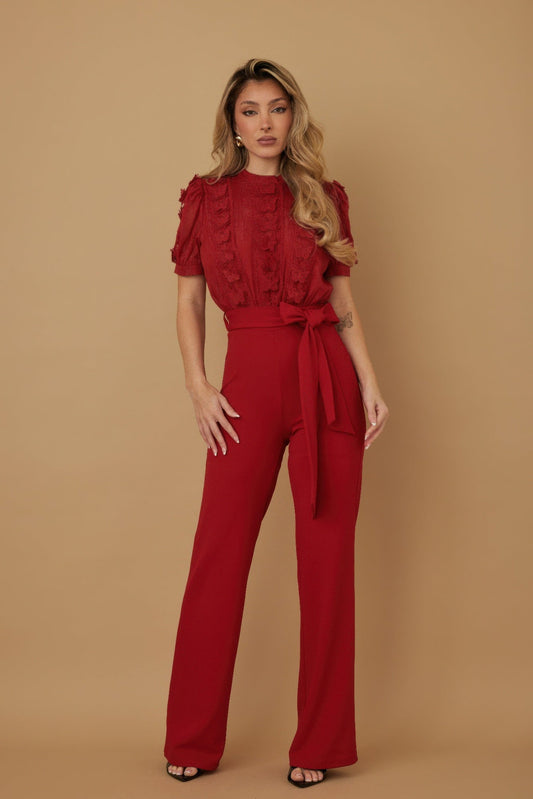 Multi Butterfly Sheer Pattern Jumpsuit - AV Fashion’s