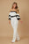Off Shoulder Black N White Color Combo Jumpsuit - AV Fashion’s