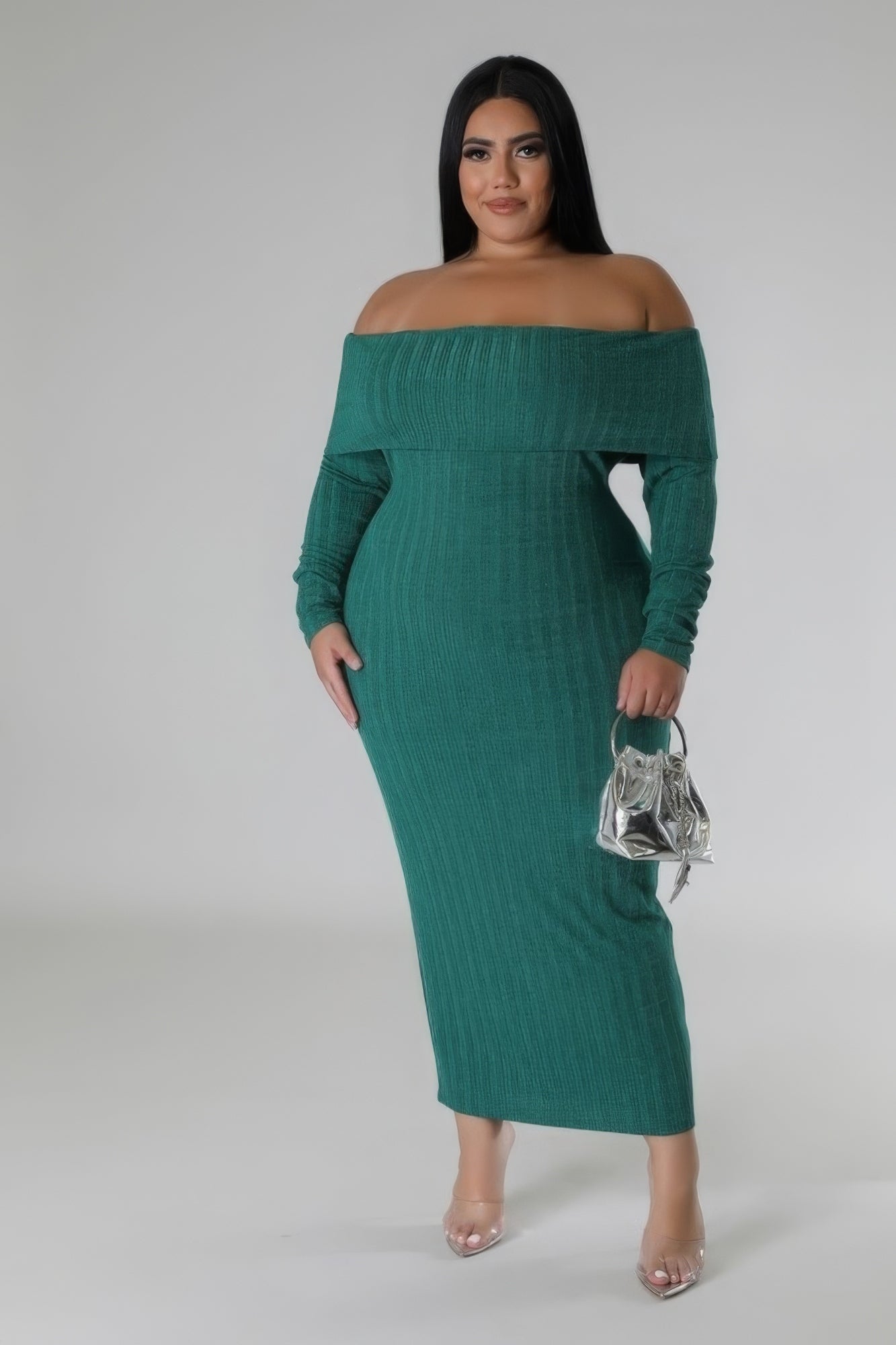Off Shoulders Stretch Dress - AV Fashion’s