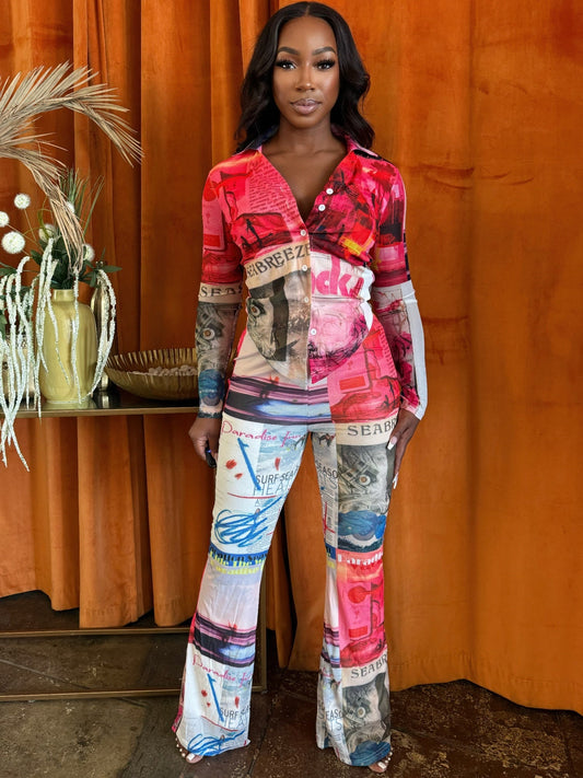 Paradise Inn Pants Set - AV Fashion’s