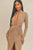 Pecan Brown Open Front Dress - AV Fashion’s