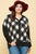 Plus Size Buffalo Plaid Knit Button Up Oversize Cardigan - AV Fashion’s