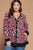 Plus Size Cozy Animal Mir Print With Brush Button Up Cardigan - AV Fashion’s