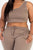 Plus Size French Terry Cropped Tank Top & Joggers Set - AV Fashion’s