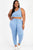 Plus Size French Terry Cropped Tank Top & Joggers Set - AV Fashion’s