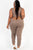 Plus Size French Terry Cropped Tank Top & Joggers Set - AV Fashion’s