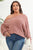 Plus Size One Shoulder Beaded Sweater - AV Fashion’s