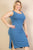 Plus Size Ribbed Side Slit Tank Midi Dress - AV Fashion’s