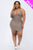 Plus Size Ribbed Split Neck Tank Mini Dress - AV Fashion’s