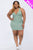 Plus Size Ribbed Split Neck Tank Mini Dress - AV Fashion’s