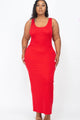 Plus Size Solid Basic Maxi Dress - AV Fashion’s