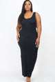 Plus Size Solid Basic Maxi Dress - AV Fashion’s