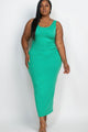 Plus Size Solid Basic Maxi Dress - AV Fashion’s
